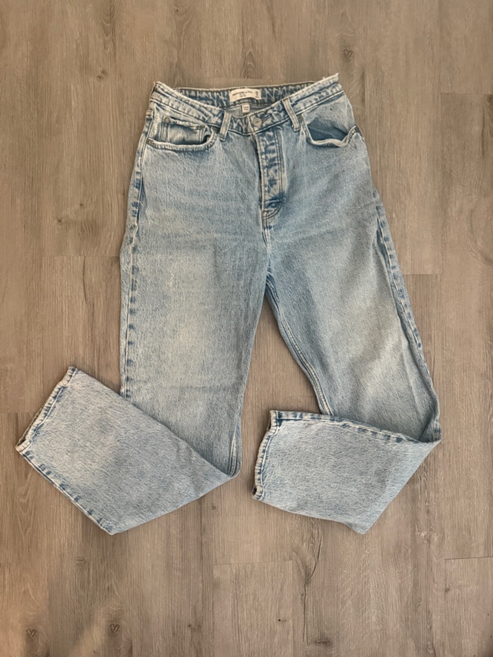 Abercrombie & Fitch Dad Curve Love Light Blue Boyfriend Jeans 29